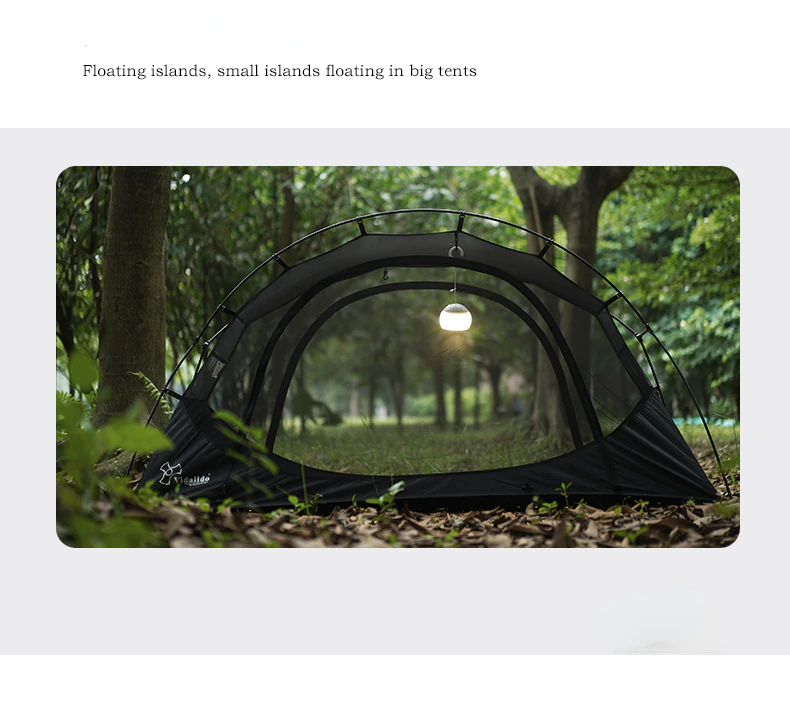 Cheap Goat Tents Vidalido Single Person Outdoor Camping Bed Tent Lightweight and Convenient Net Anti mosquito Portable Aluminum Alloy Pole Inner   